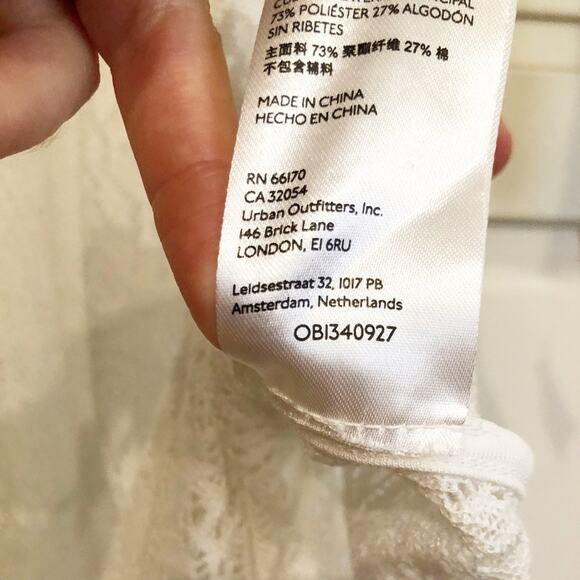 Anthropologie By Anthropologie White Floral Crochet Swim Cover or Maxi Dress - Picture 10 of 10